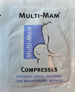 Multi-mam compresses- to treat sore, cracked nipples